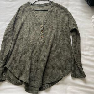 American Eagle Oversized waffle Long sleeve
